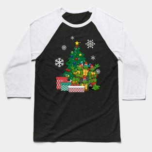 Teenage Mutant Ninja Turtles Around The Christmas Tree Baseball T-Shirt